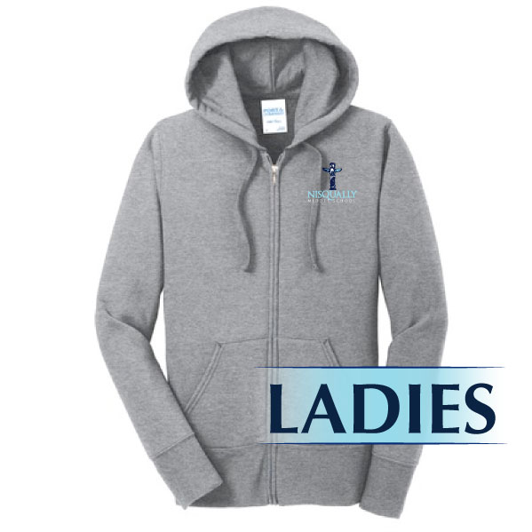 1-LPC78ZH LADIES -  Core Fleece Full-Zip Hooded Sweatshirt