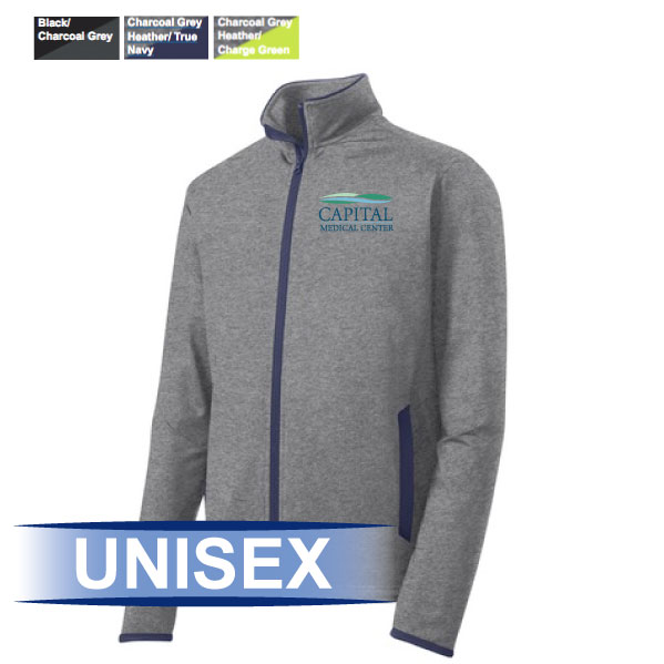 2-ST853 UNISEX  Sport-Wick® Stretch Contrast Full-Zip Jacket