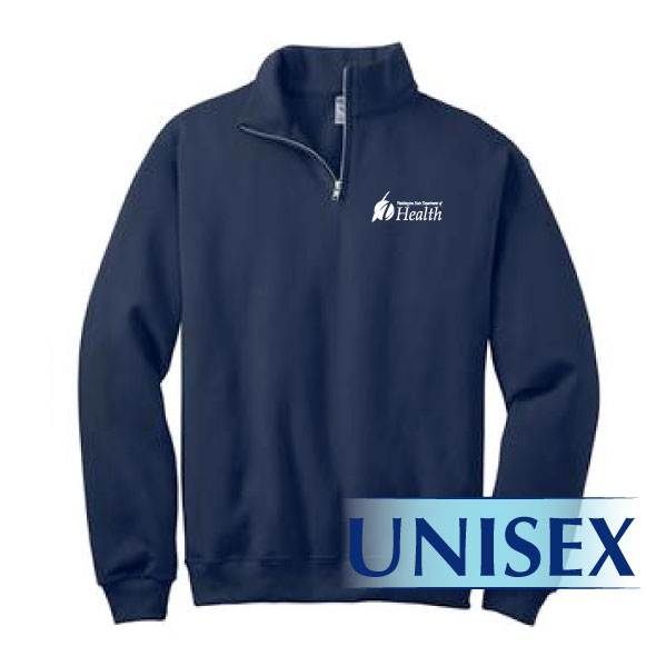 995M UNISEX 1/4-Zip Cadet Collar Sweatshirt