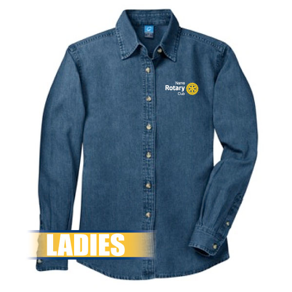LSP10 Ladies Long Sleeve Value Denim Shirt