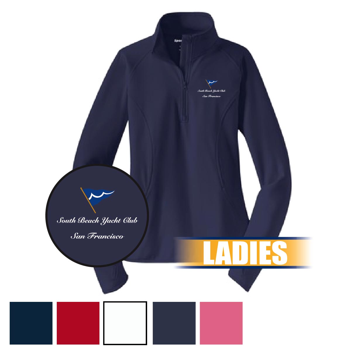 LST850 Ladies Sport-Wick Stretch 1/2-Zip Pullover More Colors Available