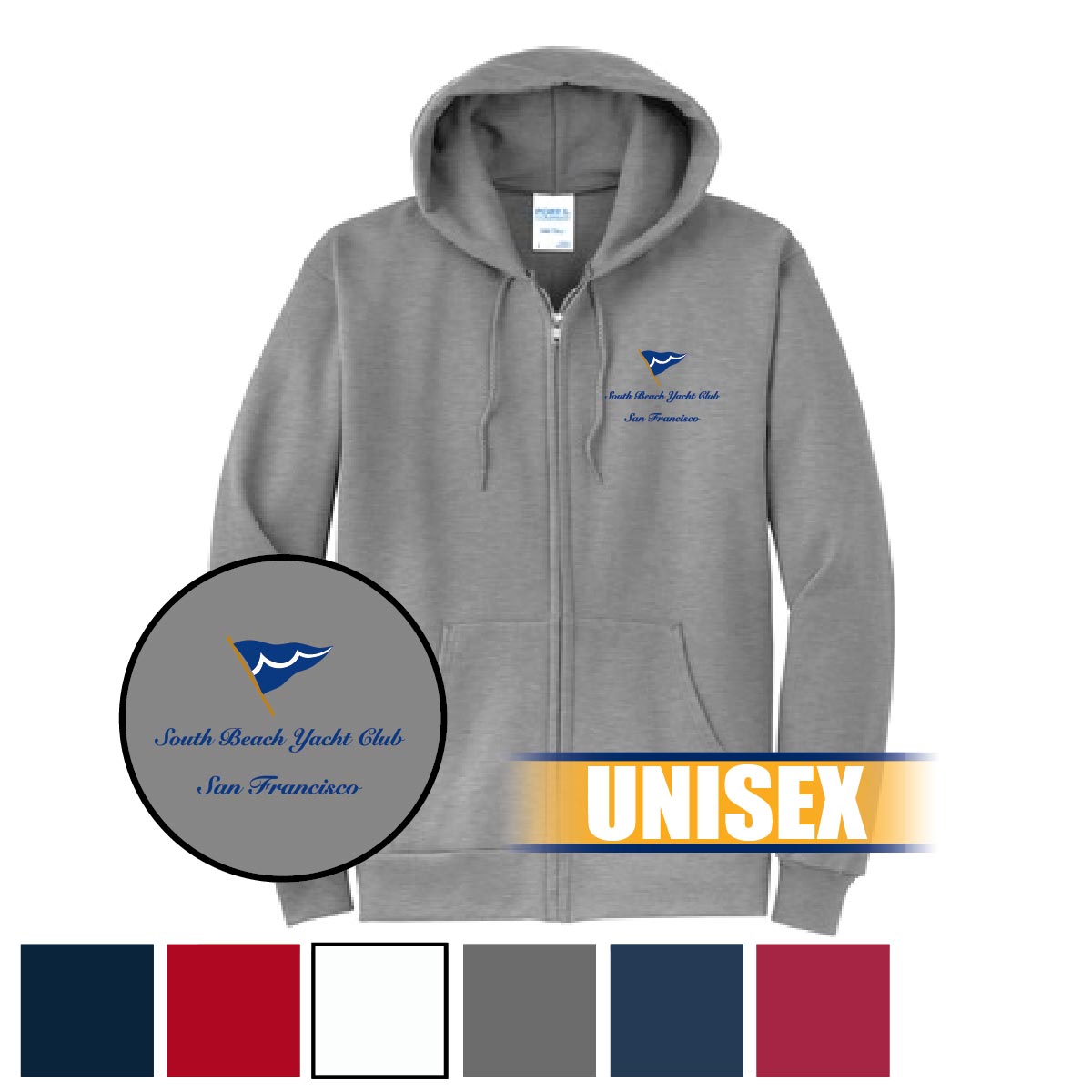 PC78ZH Unisex Core Fleece Full-Zip Hooded Sweatshirt More Colors Available