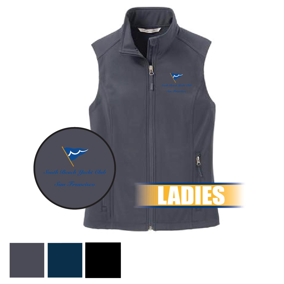 L325 Ladies Core Soft Shell Vest More Colors Available