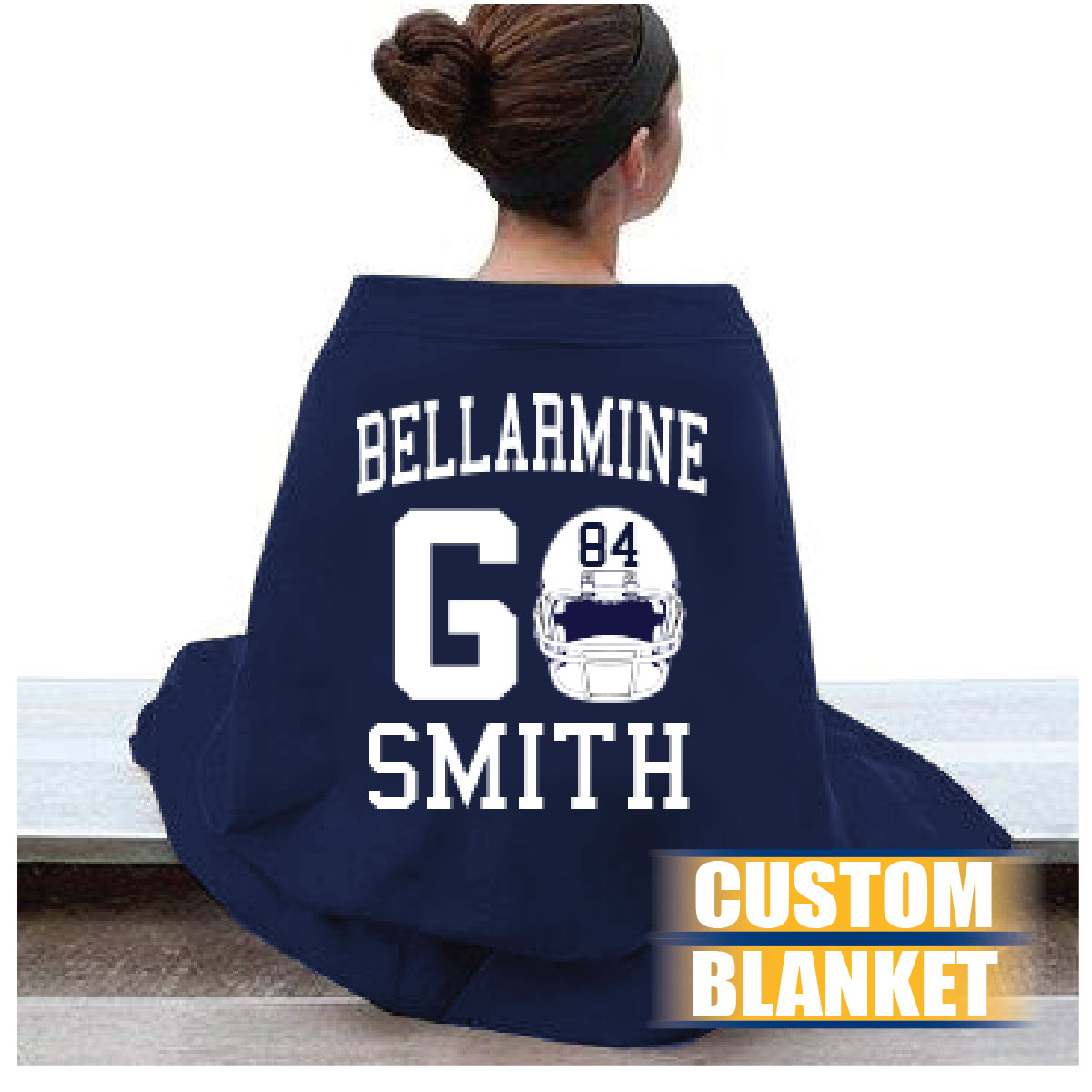 6-Custom Super Soft Sweatshirt Fleece Blanket