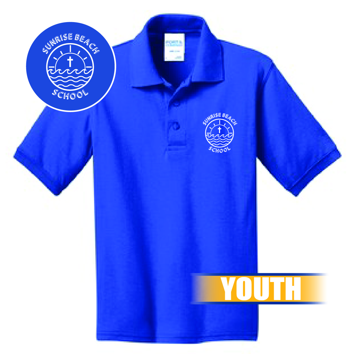 KP55Y Youth Core Blend Jersey Knit Polo