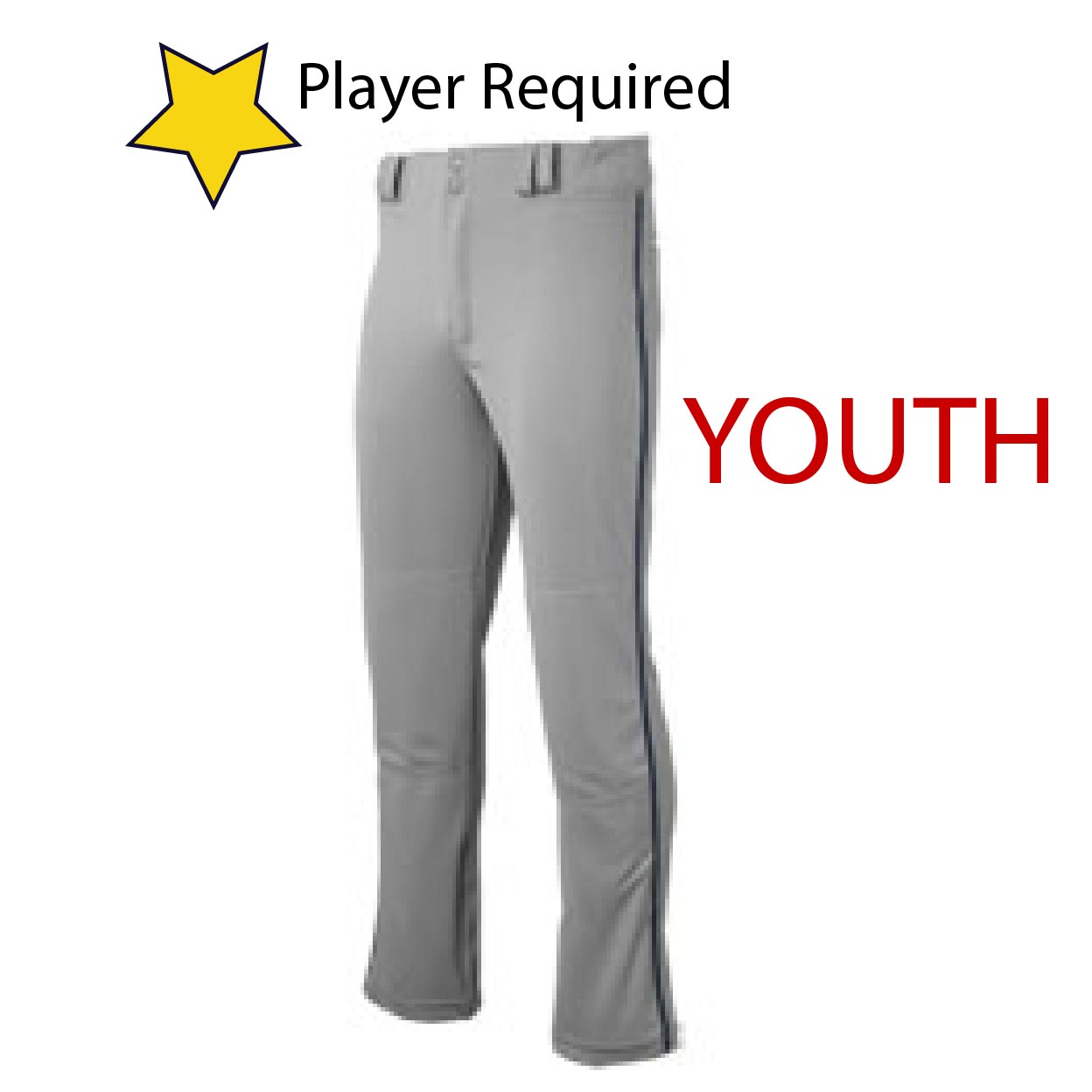 2-*BP91U YOUTH Champro Pro-Plus Pants Open Bottom 