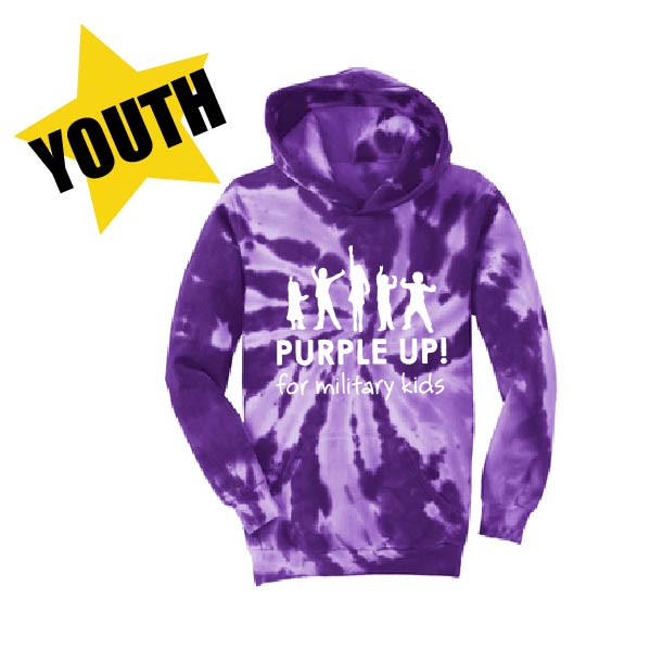 PC146Y Youth Tie-Dye Pullover Hooded Sweatshirt
