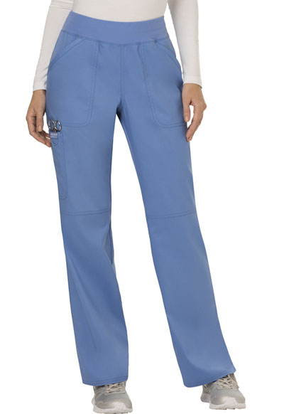 WW110 Cherokee Ladies Petite Straight Leg Scrub Pants