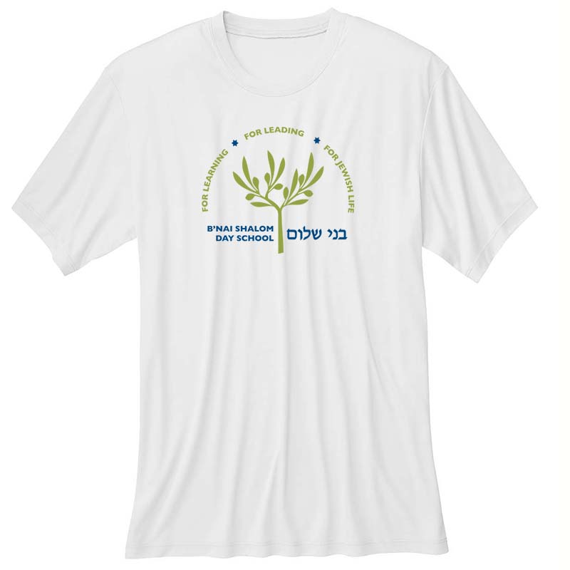 #10E Cool Dri Performance Shirt Full Color Big B'nai Shalom Logo