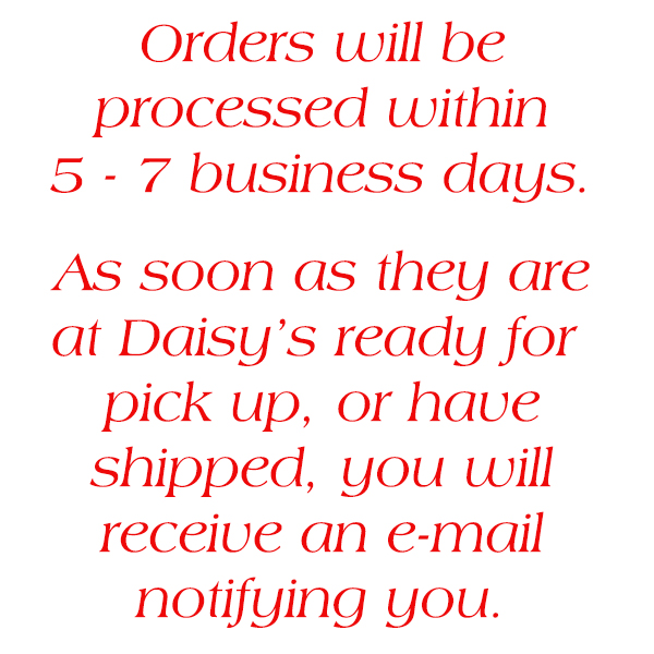 #00A Production Time and Pick Up/Shipping Information