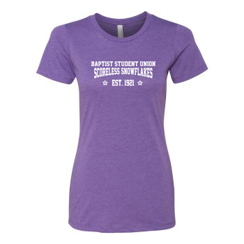 07 Scoreless Snowflakes Logo- Ladies T-Shirt