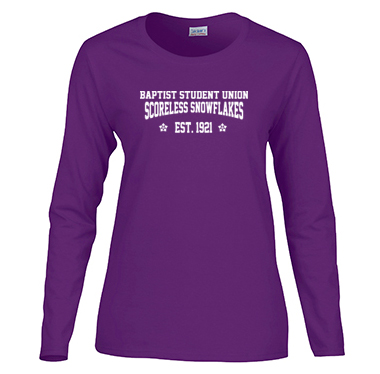 12 Scoreless Snowflakes Logo- Ladies Long Sleeve