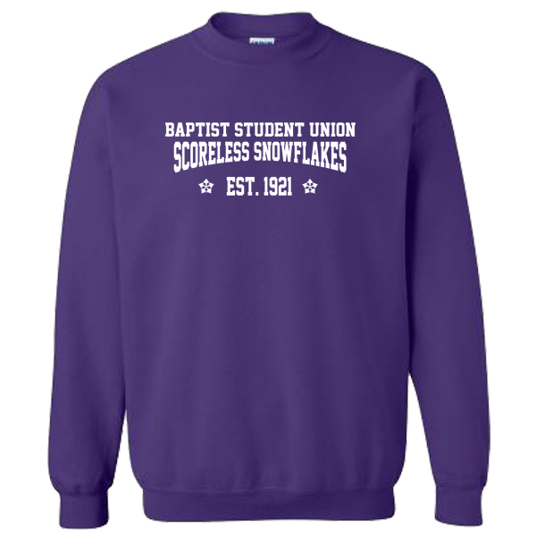 13 Scoreless Snowflakes Logo- Crew Neck Sweatshirt