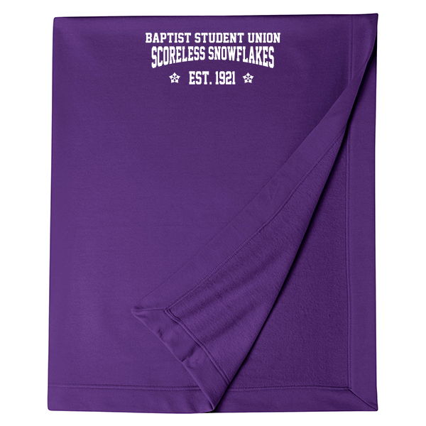 15 Scoreless Snowflake Logo- Blanket