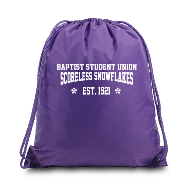 16 Scoreless Snowflake Logo- Drawstring Bag