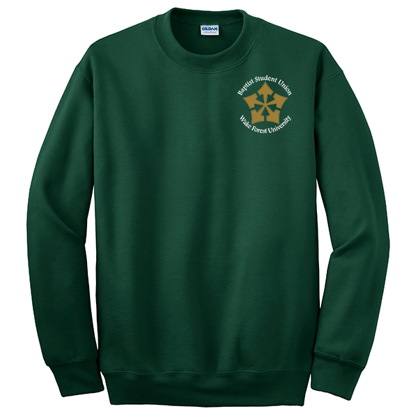 34 BSU Small Logo- Crew neck sweatshirt