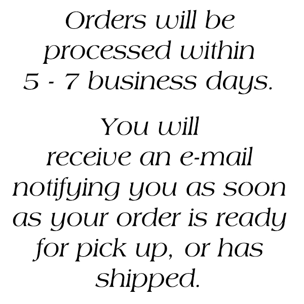 0 Production Time and Pick Up/Shipping Information