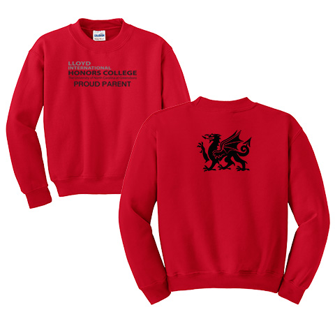 44 Front and Back Parent Logo- Crew Neck Sweatshirt