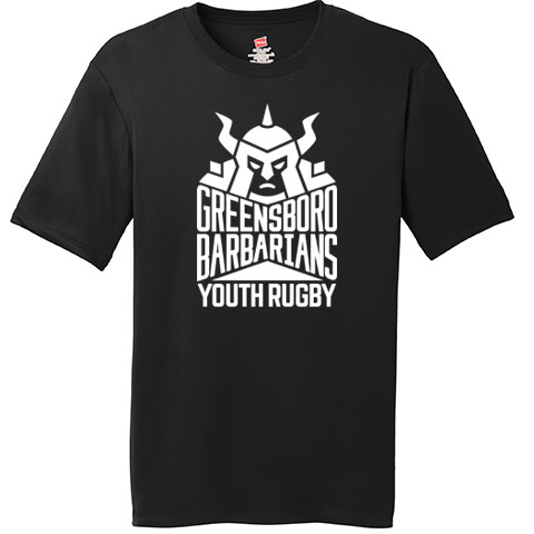 13 Wicking Shirt with Barbarians Youth Rugby Logo across Chest