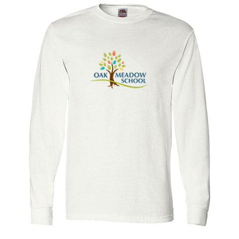 #03 White Long Sleeve T-shirt - 100% cotton