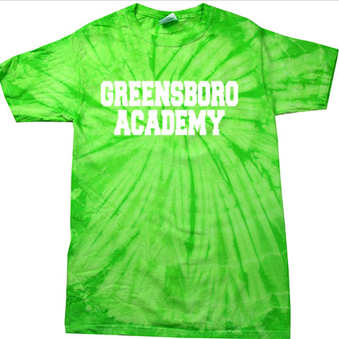 #39 - Tie Dye T-shirt - Spider Lime