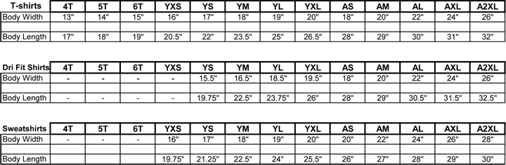 #0000 Apparel Specs
