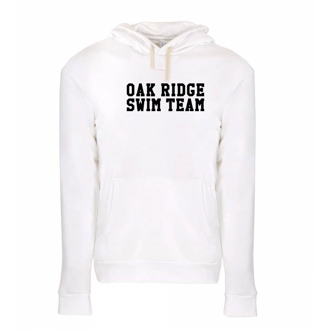 18 Hoodie with Oak Ridge Swim Team Simple Logo - Unisex