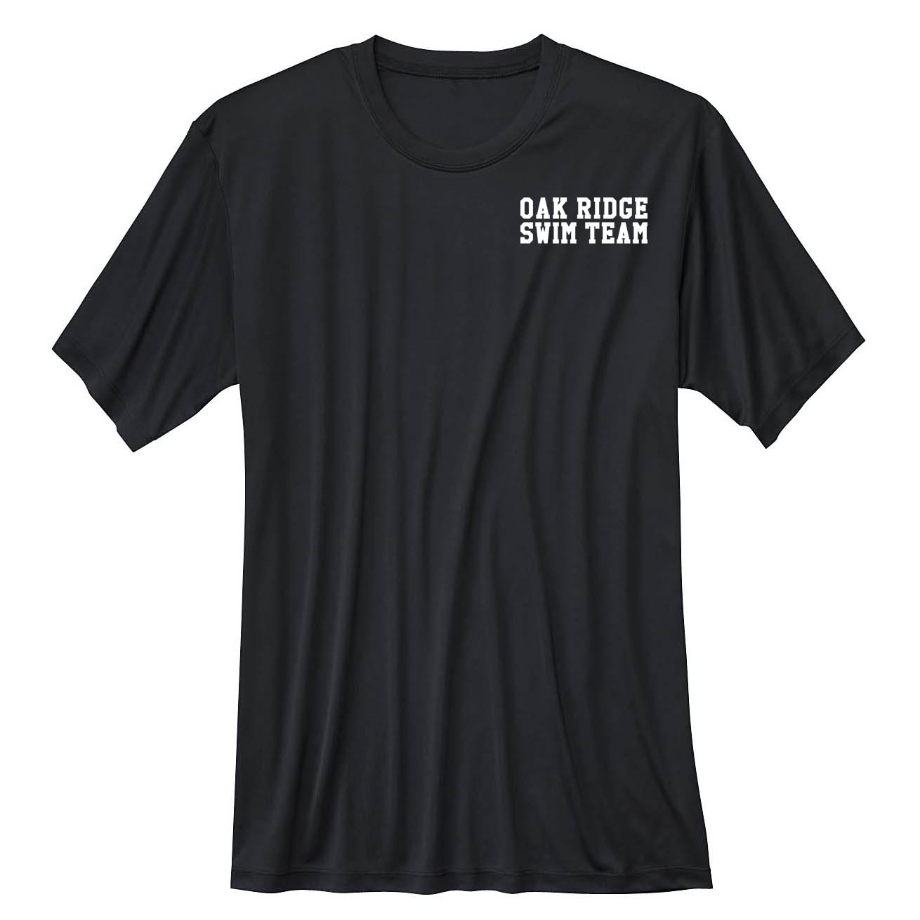 17 Wicking T-shirt with Oak Ridge Swim Team Simple Logo - Youth, Ladies & Unisex