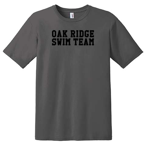 15 Soft Style T-shirt with Oak Ridge Swim Team Simple Logo - Youth, Ladies & Unisex