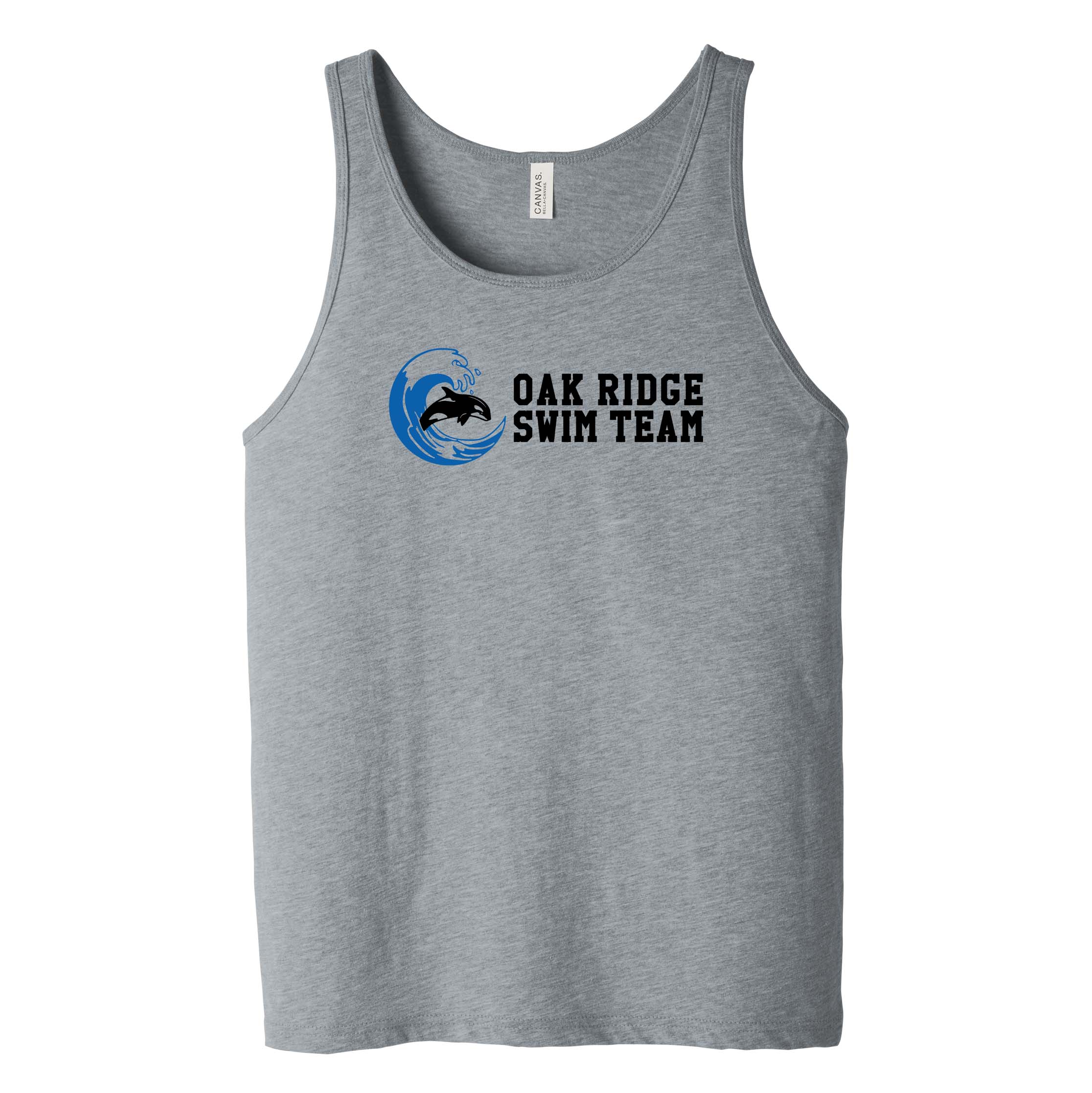 06 Unisex Jersey Tank with Swim Team Logo - Youth and Unisex
