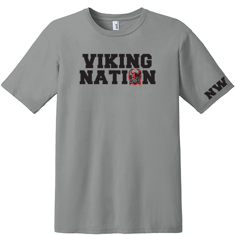#01 Viking Nation Unisex Combed Ring Spun Cotton Short Sleeve T-shirt