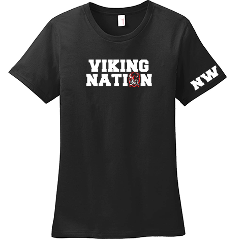 #02 Viking Nation Ladies Combed Ring Spun Cotton Short Sleeve T-shirt