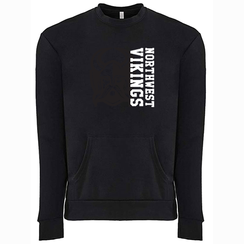 #23 Northwest Viking Unisex 80/20 Fleece Crew with Pocket