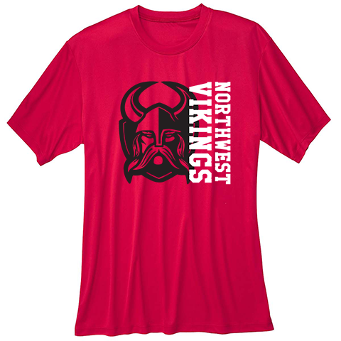 #19 Northwest Viking Unisex 4 oz.100% polyester wicking short sleeve shirt