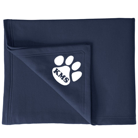 #22 Blanket with KMS Paw Logo