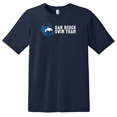 05 Soft Style T-shirt with Oak Ridge Swim Team Logo - Youth, Ladies & Unisex
