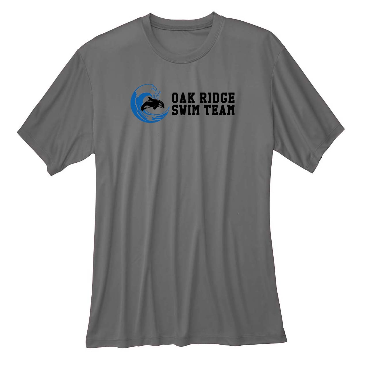 07 Wicking T-shirt with Oak Ridge Swim Team Logo - Youth, Ladies & Unisex