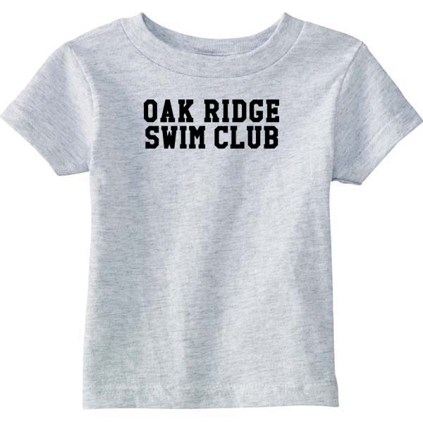 27 Baby & Toddler T-shirt with Oak Ridge Swim Club Simple Logo