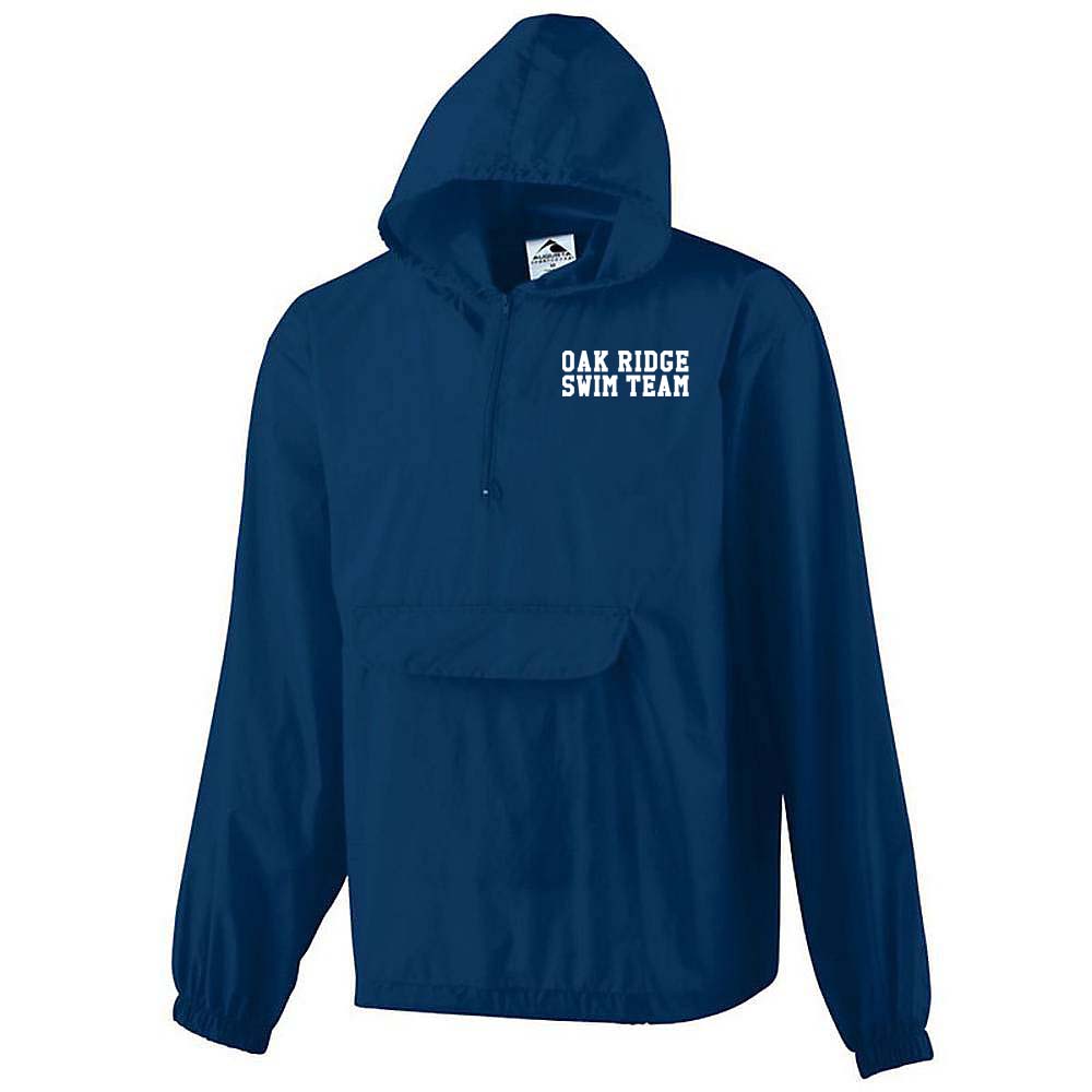 34 Pullover Pouch Water Resistant Jacket with Swim Team Logo - Adult Sizes Only