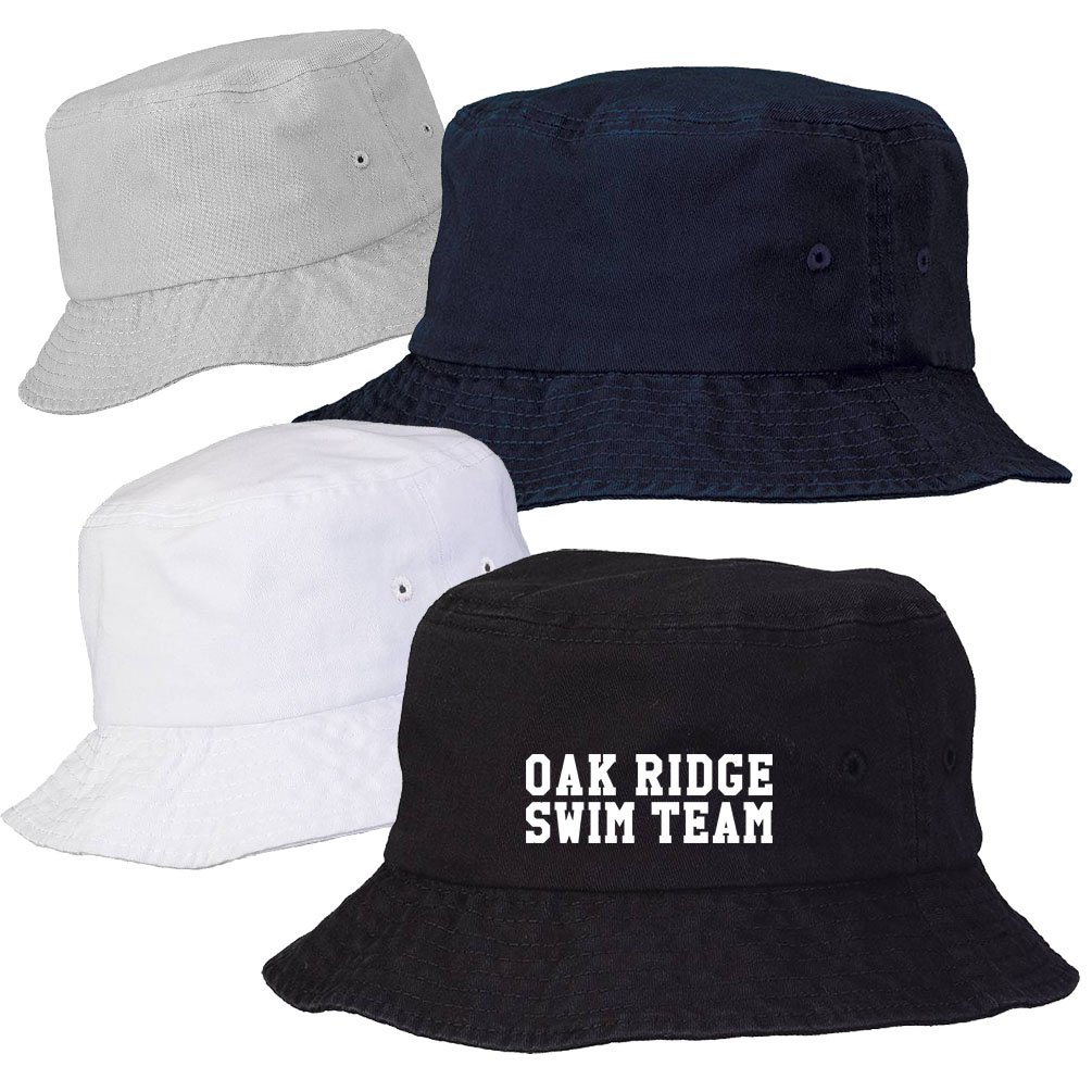 42 Bucket Hats with Swim Team Logo