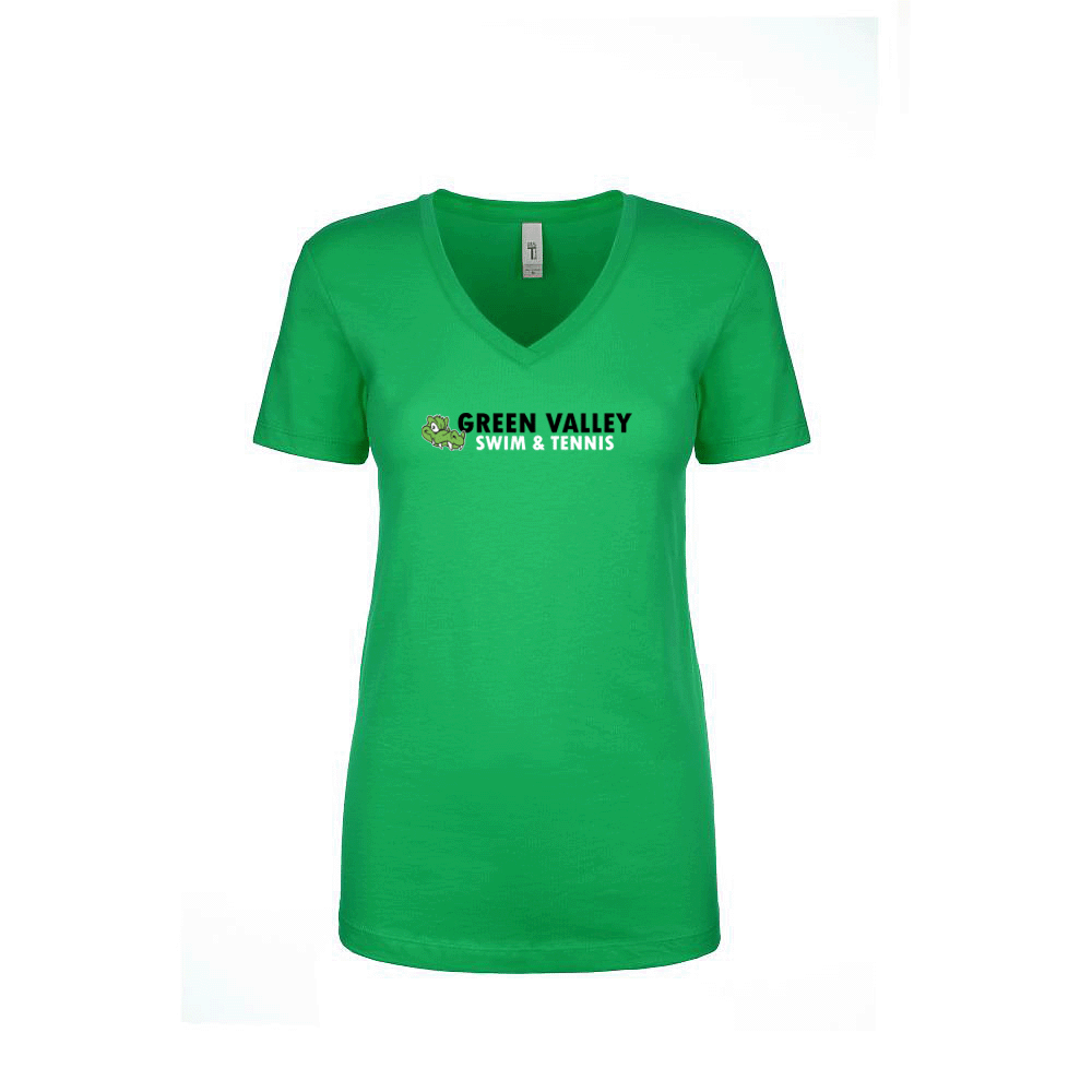 02b Alligator Logo - V-Neck T-Shirt
