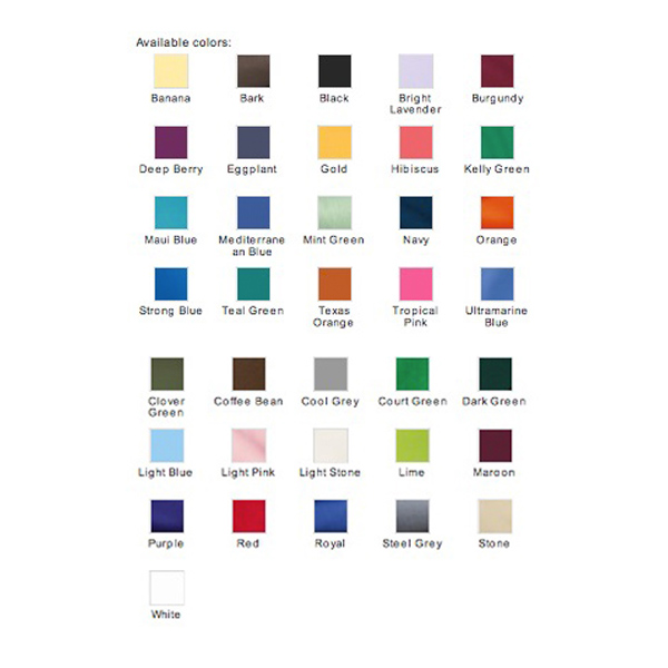 15 Polo Color Chart