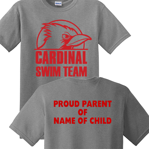 #03A Swim Team Supporter T-shirt (1- or 2-sided)