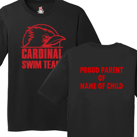 #03B Wicking shirt - Swim Team Supporter Logo