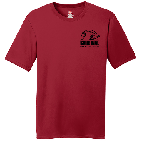 #05B Wicking shirt - Cardinal Logo - Front Left Chest
