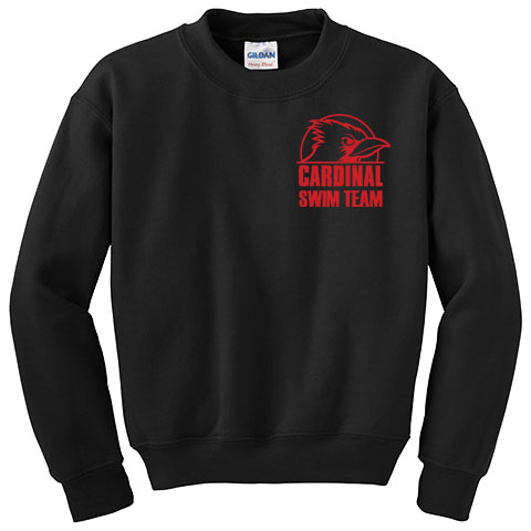 #01D Crew Sweatshirt - Swim Team Logo