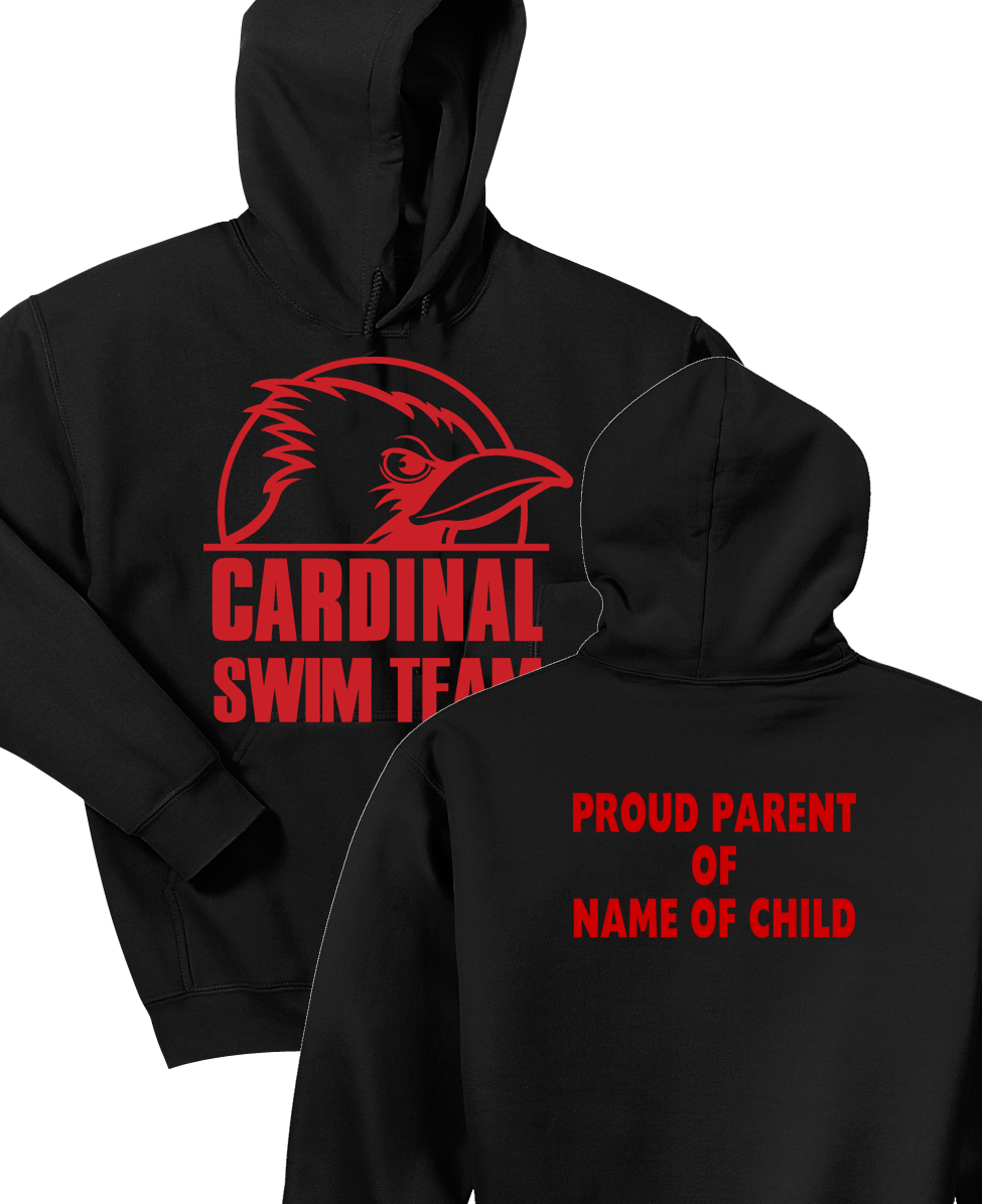 #03E Hoodie - Swim Team Supporter Logo