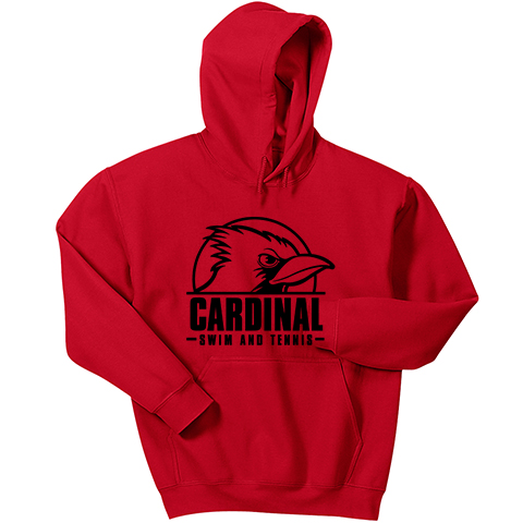 #04E Hoodie - Cardinal Logo - Full Front Chest