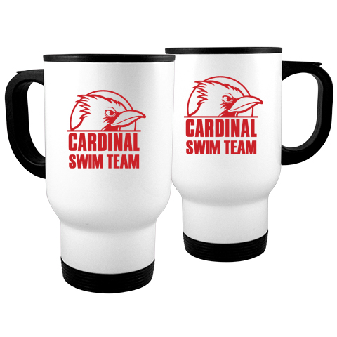 #01I Travel Mug with Swim Team Logo