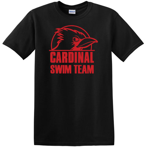 #02A Swim Team Logo across chest